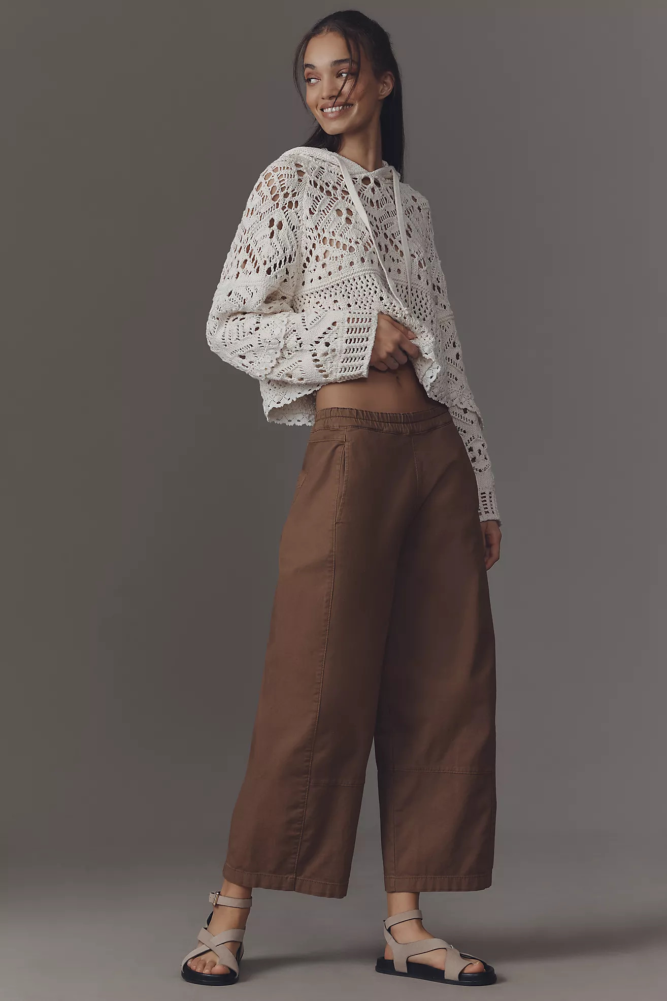 The Izzie Relaxed Pull-On Barrel Pants by Pilcro | Anthropologie (US)