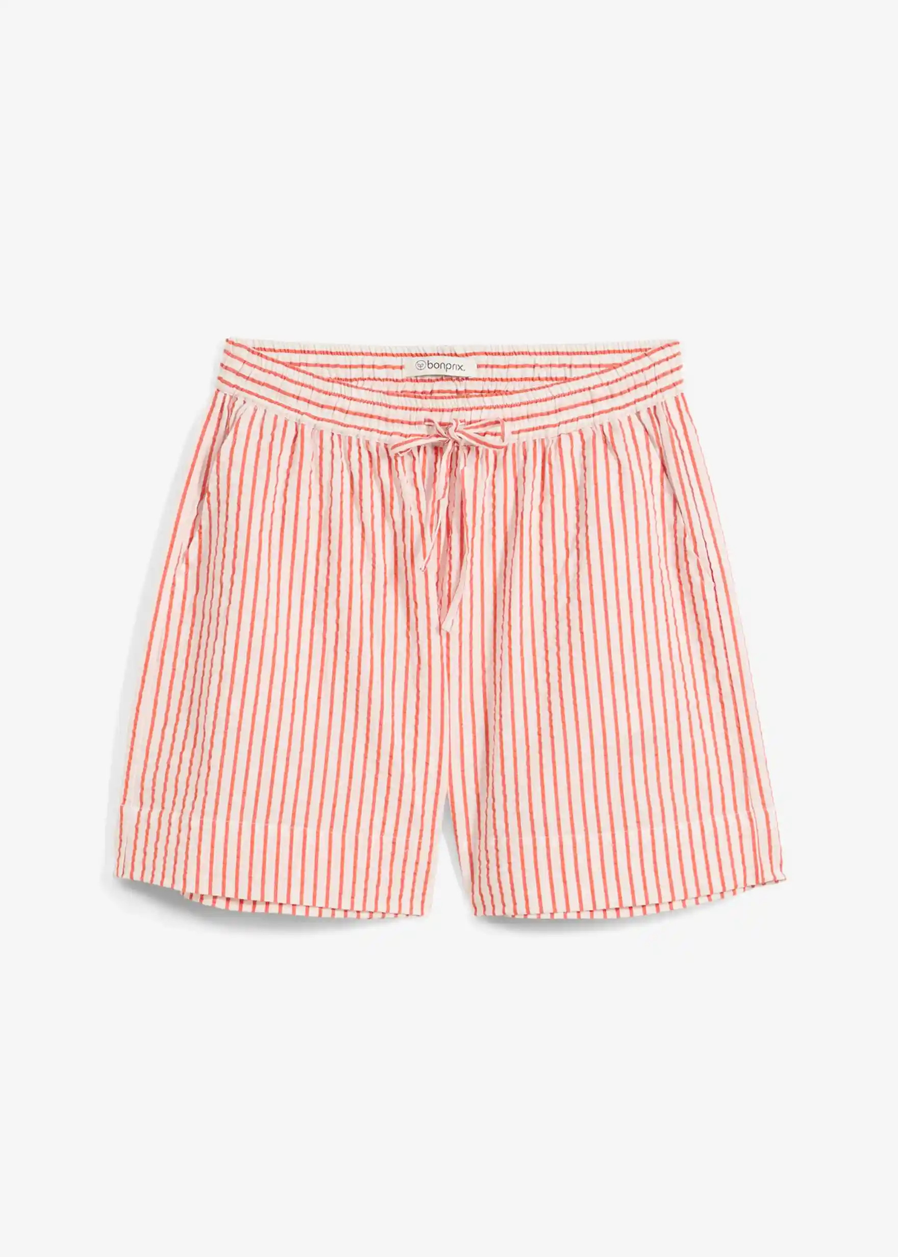 Shorts mit luftiger Seersucker-Textur mit elastischem Bund und Kordelzug, der ein Verstellen der ... | Bonprix DE