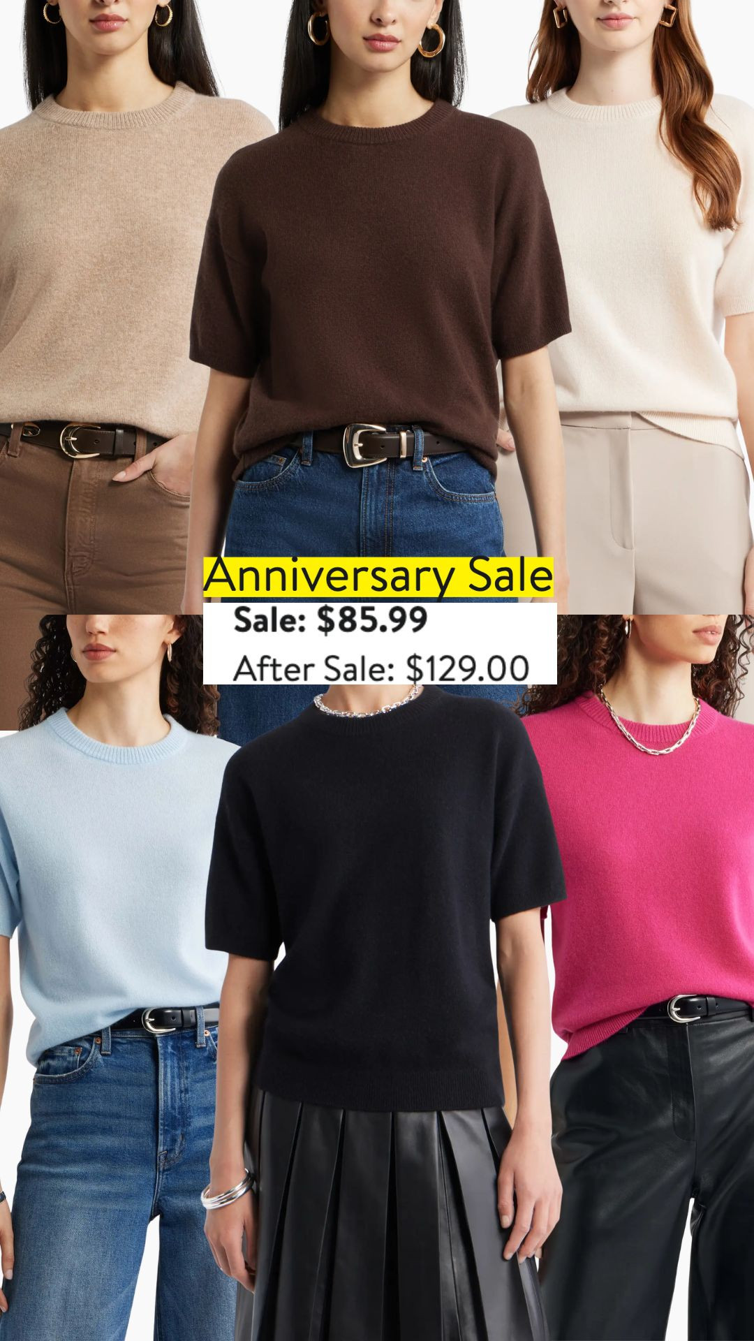 Cashmere short sleeved tops are so underrated! Looks and feels like a dream and they are super versatile as well! Wear them to the office, to lunch, dinner, a casual day with jeans - endless options! 


#OfficeOutfit #WorkOutfit #NSale #NordstromSale


#OfficeOutfit #WorkOutfit #NSale #NordstromSale 

 #LTKSeasonal #LTKSaleAlert #LTKWorkwear
