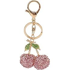 Pssopp Rhinestone Keychain Cherry Key Ring Rhinestones Stylish Pendant Cute Fashion Hanging Penda... | Amazon (US)