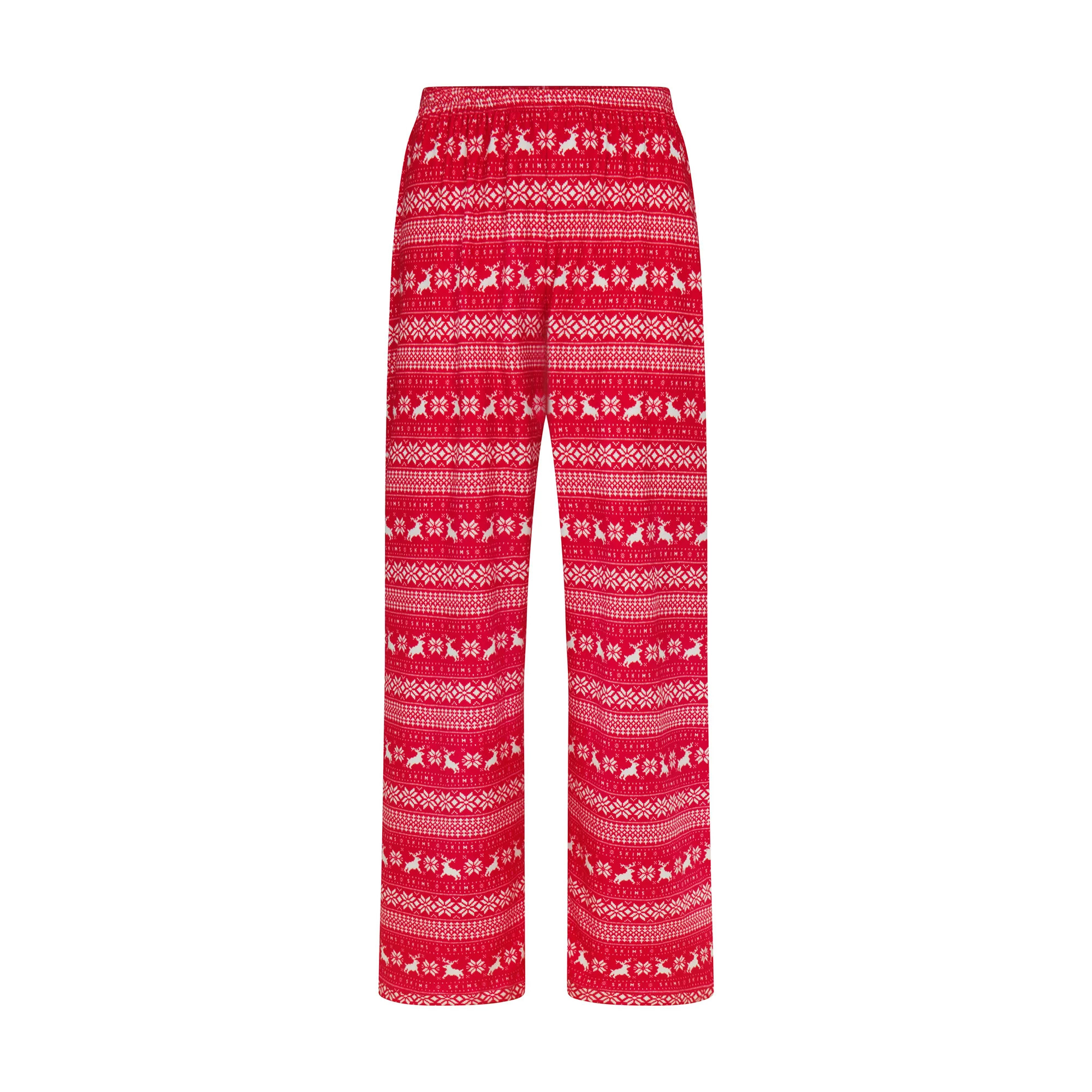 LOGO PLUSH POINTELLE PANT | RED DEER FAIR ISLE | SKIMS (US)