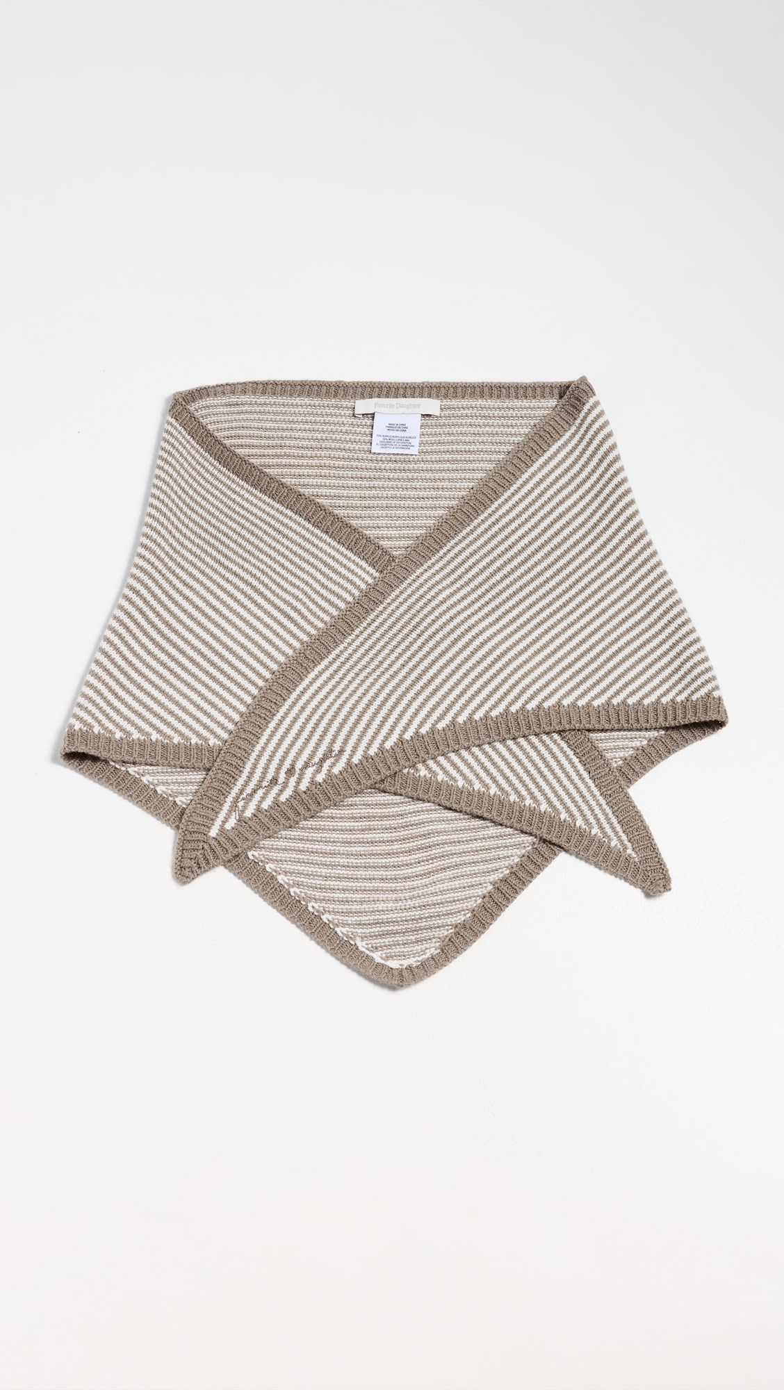 The Stripe Knitted Triangle Scarf | Shopbop