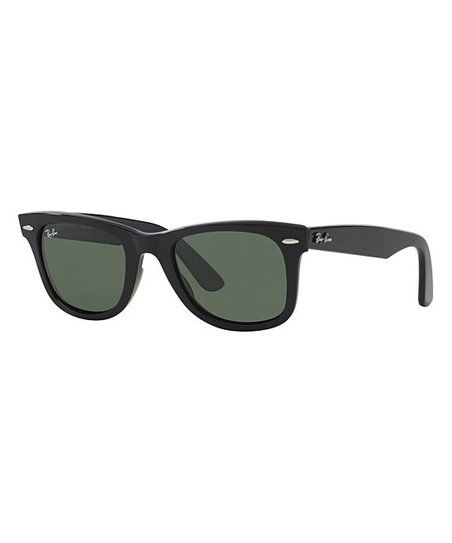 Black & Green Gradient Wayfarer Sunglasses - Unisex | Zulily