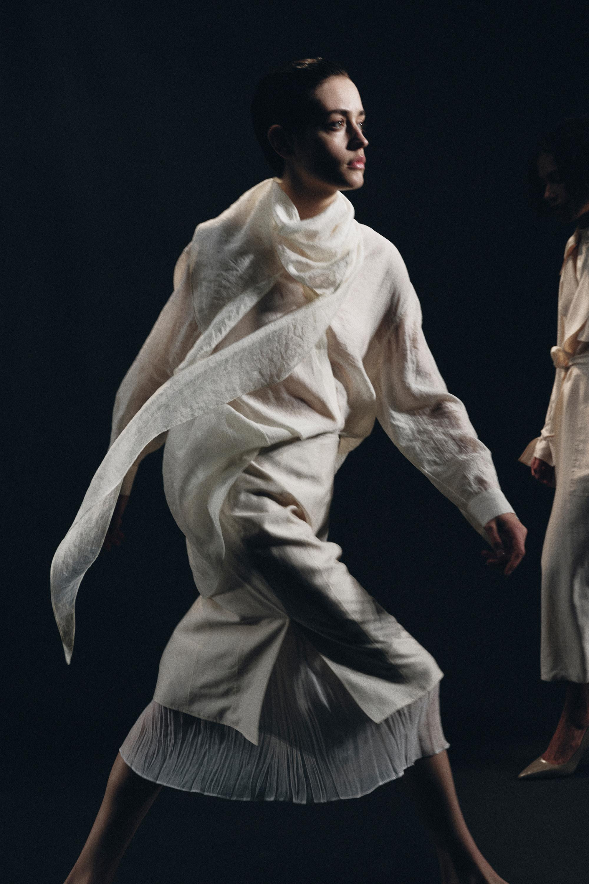 ZW COLLECTION COMBINED MIDI SKIRT | Zara AU