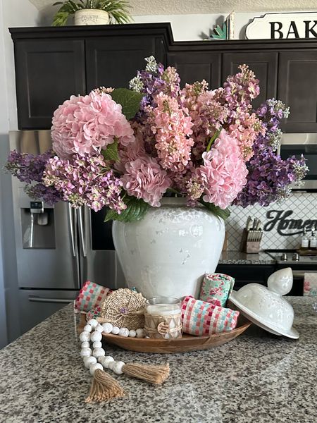 Gorgeous most realistic looking flowers #realtouchflowers #fauxflowers #journeydecor #lilacs #summerdecor #flowerarrangement #gingerjar #kitchendecor #decorideas #tabledecor #hydrangeas #flowers 

#LTKSeasonal #LTKStyleTip #LTKHome