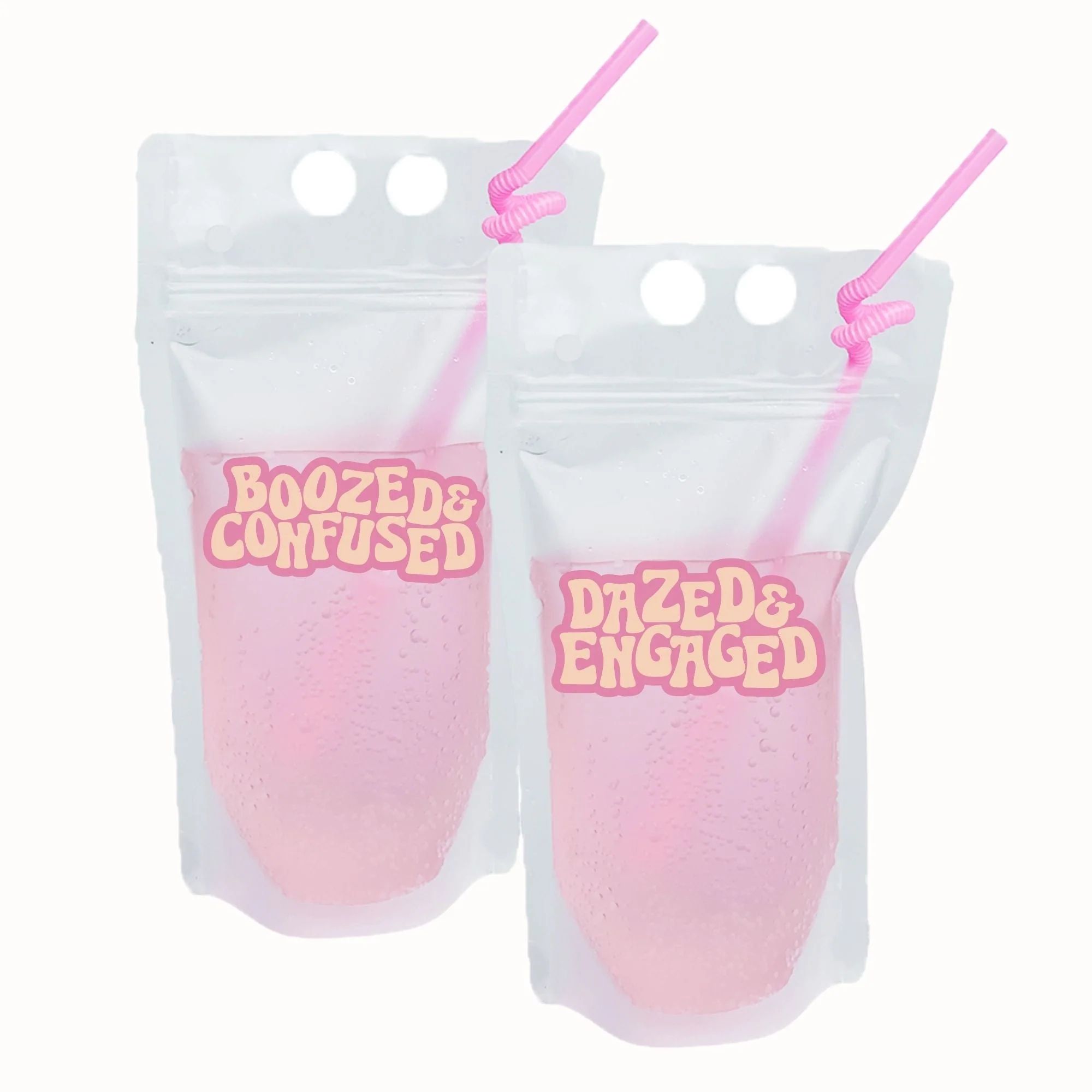 Dazed & Engaged / Boozed & Confused Party Pouch | Sprinkled With Pink