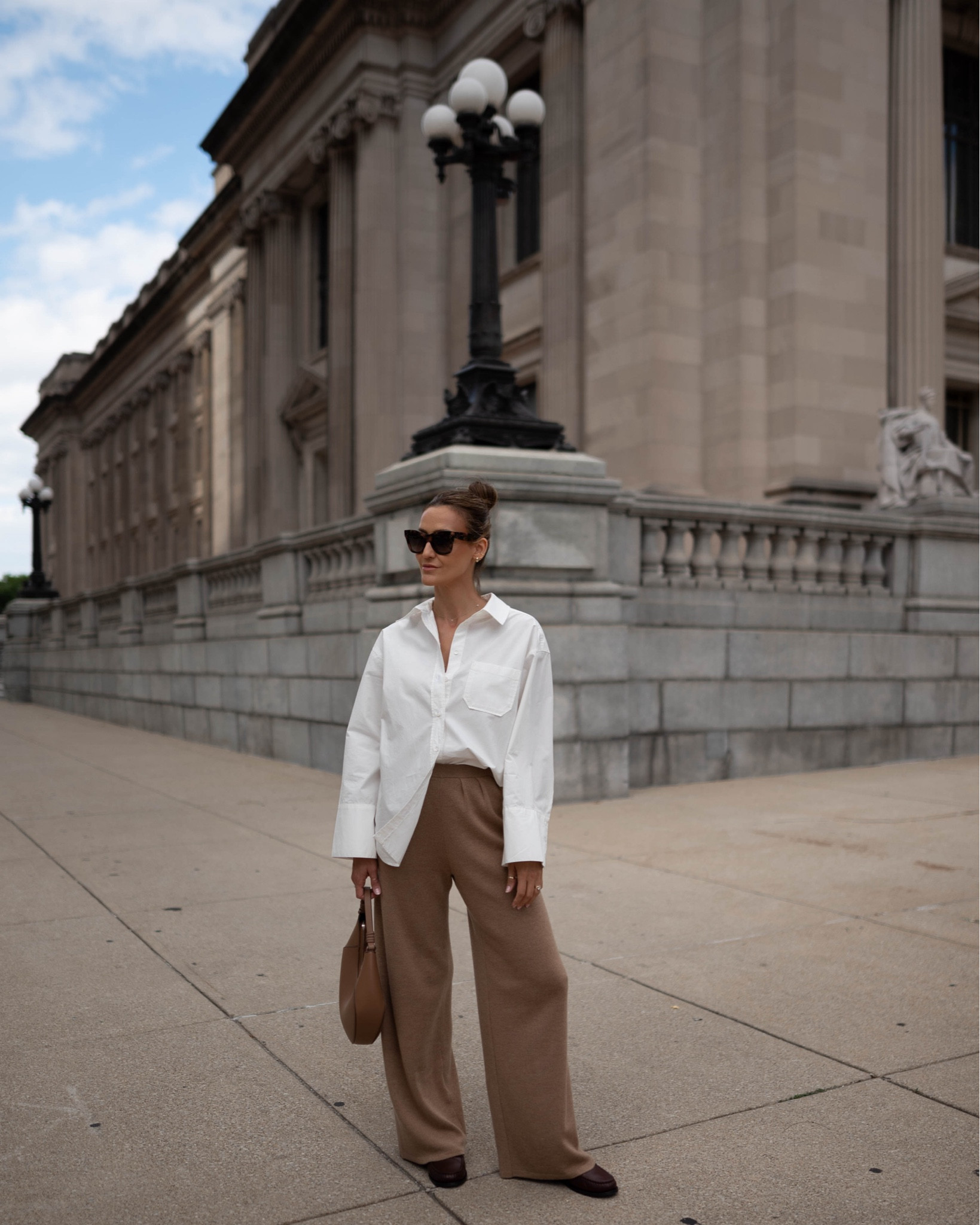  A dual chic outfit 
Knit trousers (linking a similar style) size 4
Boxy button down shirt size 4

#LTKTravel #LTKStyleTip #LTKItBag