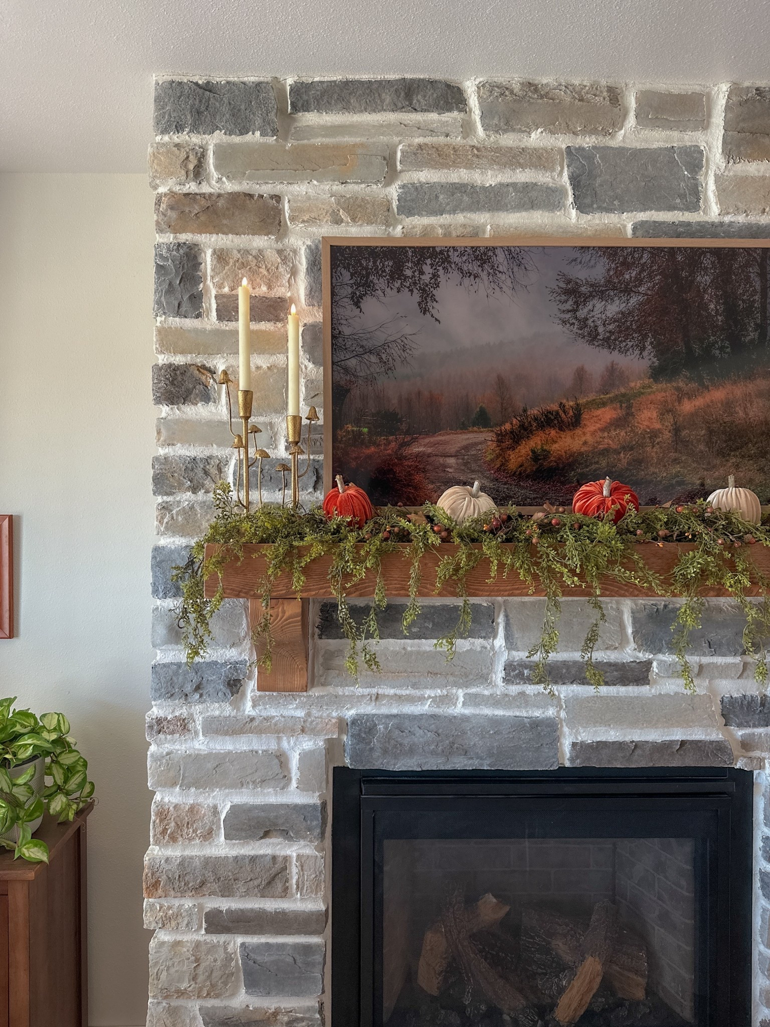 Love these mushroom candlesticks are my favorite for fall! I use them all year round, but they really shine in the fall 🍁 #ltkfall #falldecor #fallmantel 

#LTKHome #LTKSeasonal