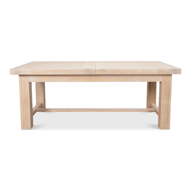 Bauhaus Extendable Solid Oak Trestle Dining Table | Wayfair North America