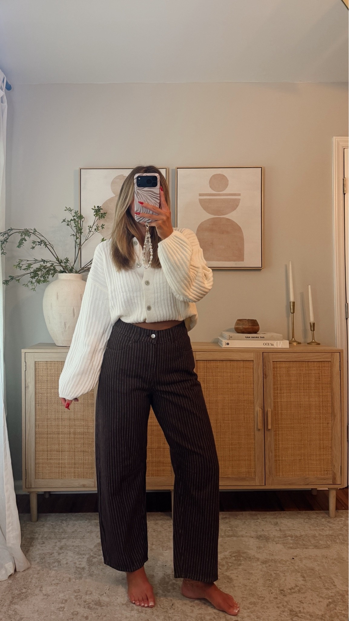new amazon finds 👀 these striped pants are SO good!!! love the fit and style so much. this style has a stretchy waist band in the back making these so comfortable around the waist. i’m in a size 6. amazon outfit, amazon fashion, ootd

#LTKootd