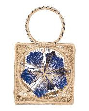 Handmade Mixed Cattleya Raffia Bag | TJ Maxx