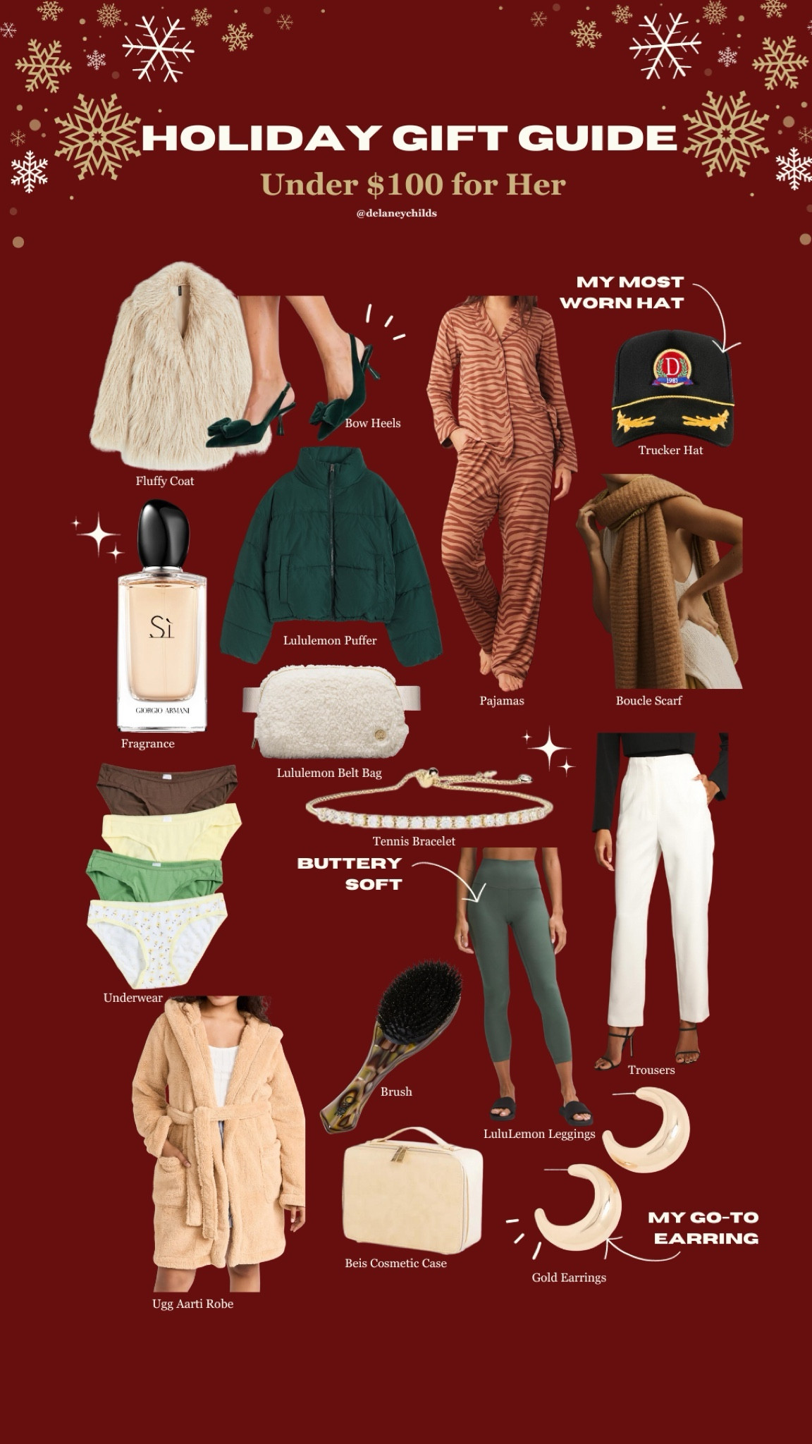 🎁✨ Gift Guide 2023 ✨🎁
Under $100 for Her

#LTKHoliday #LTKGiftGuide #LTKfindsunder100