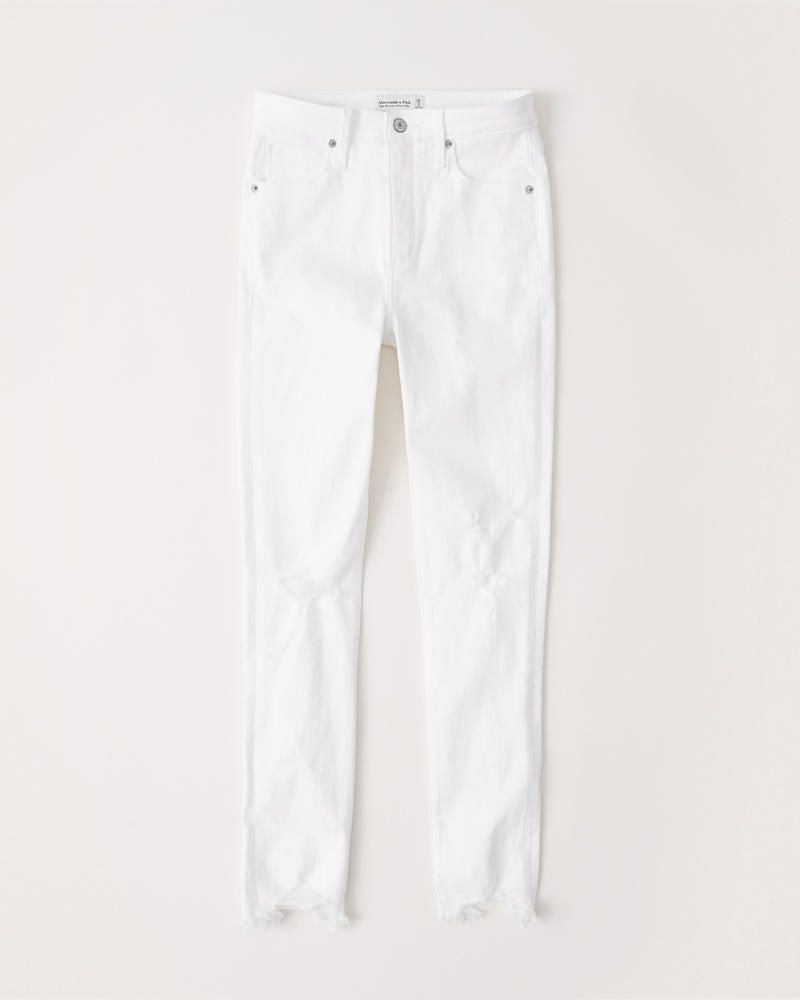 High Rise Super Skinny Ankle Jeans | Abercrombie & Fitch US & UK