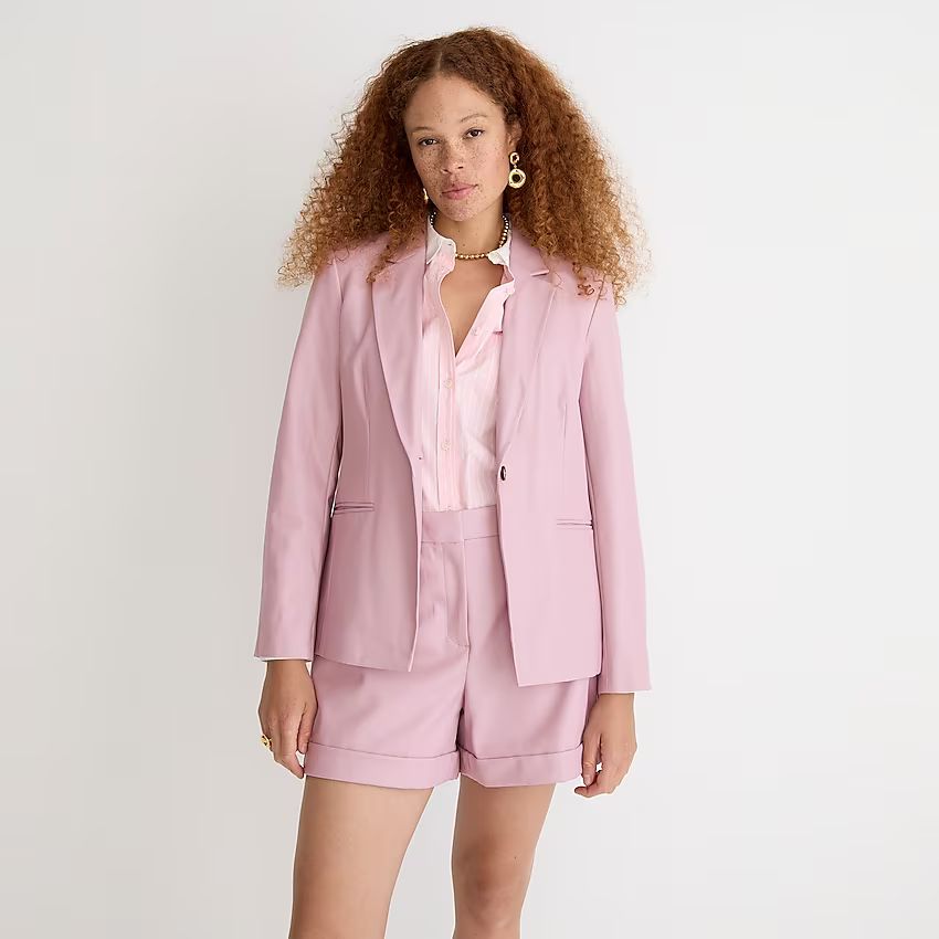 Limited-edition cutaway blazer in faux leather | J.Crew US