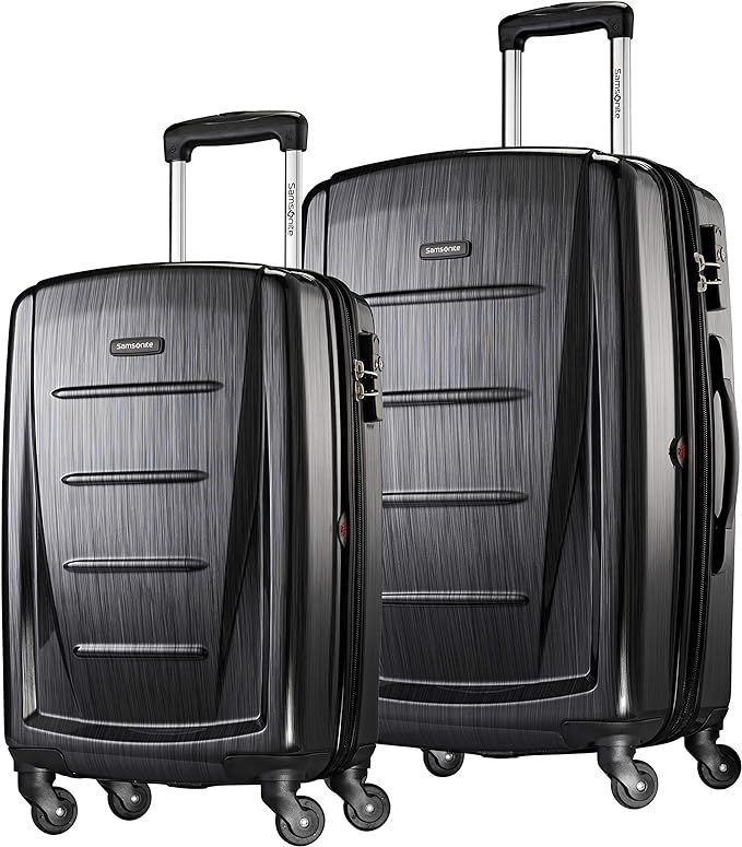 Samsonite Winfield 2 Hardside Expandable Luggage with Spinner Wheels, Brushed Anthracite, 2-Piece... | Amazon (US)