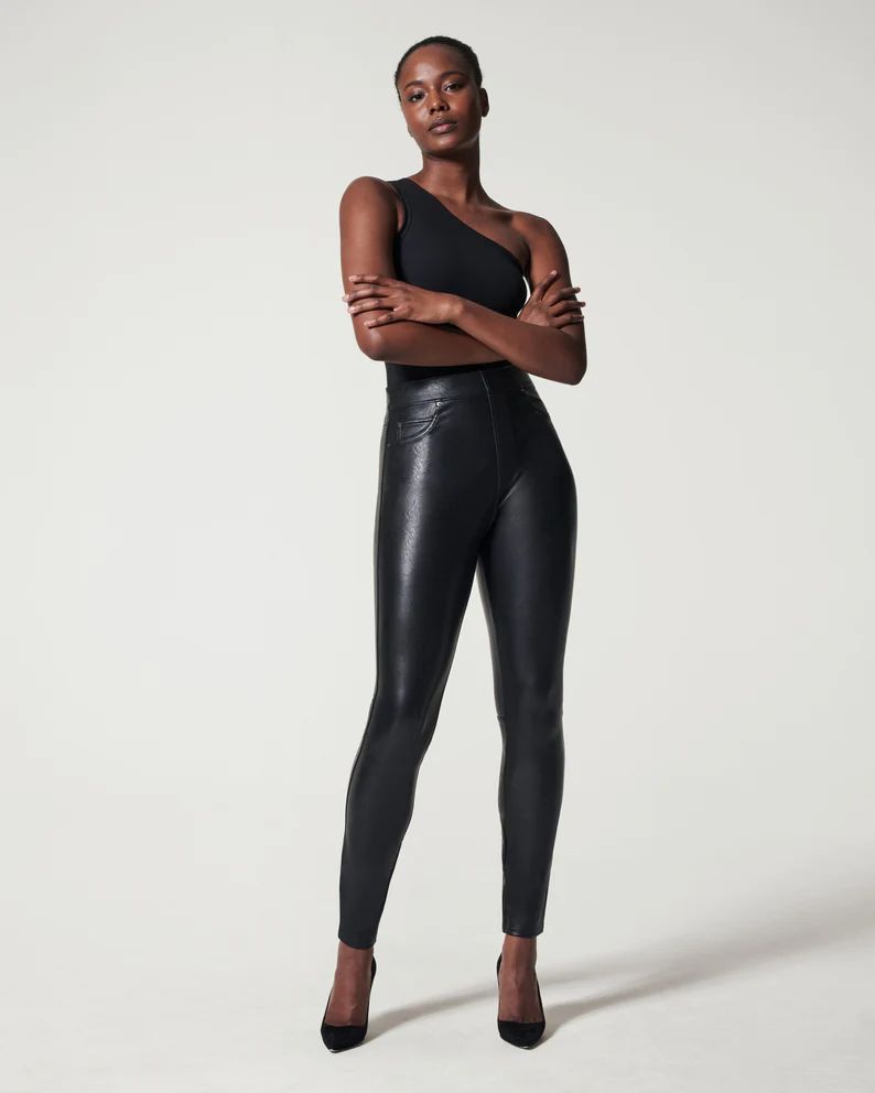 Leather-Like Ankle Skinny Pant | Spanx