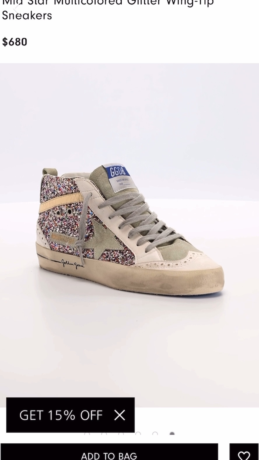 Golden goose high top neiman Marcus glitter sneakers must have 

#LTKshoecrush #LTKstyletip #LTKFind