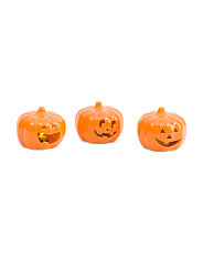 Set Of 3 Led Ceramic Jack O Lanterns | Halloween | Marshalls | Marshalls