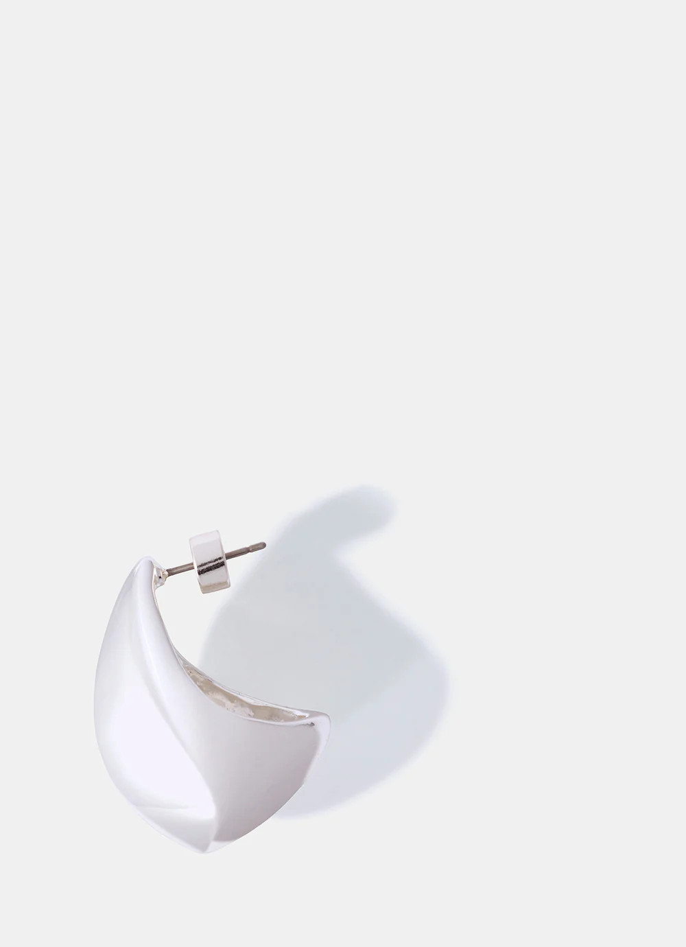 Silver Tone Statement Teardrop Earrings | Mint Velvet