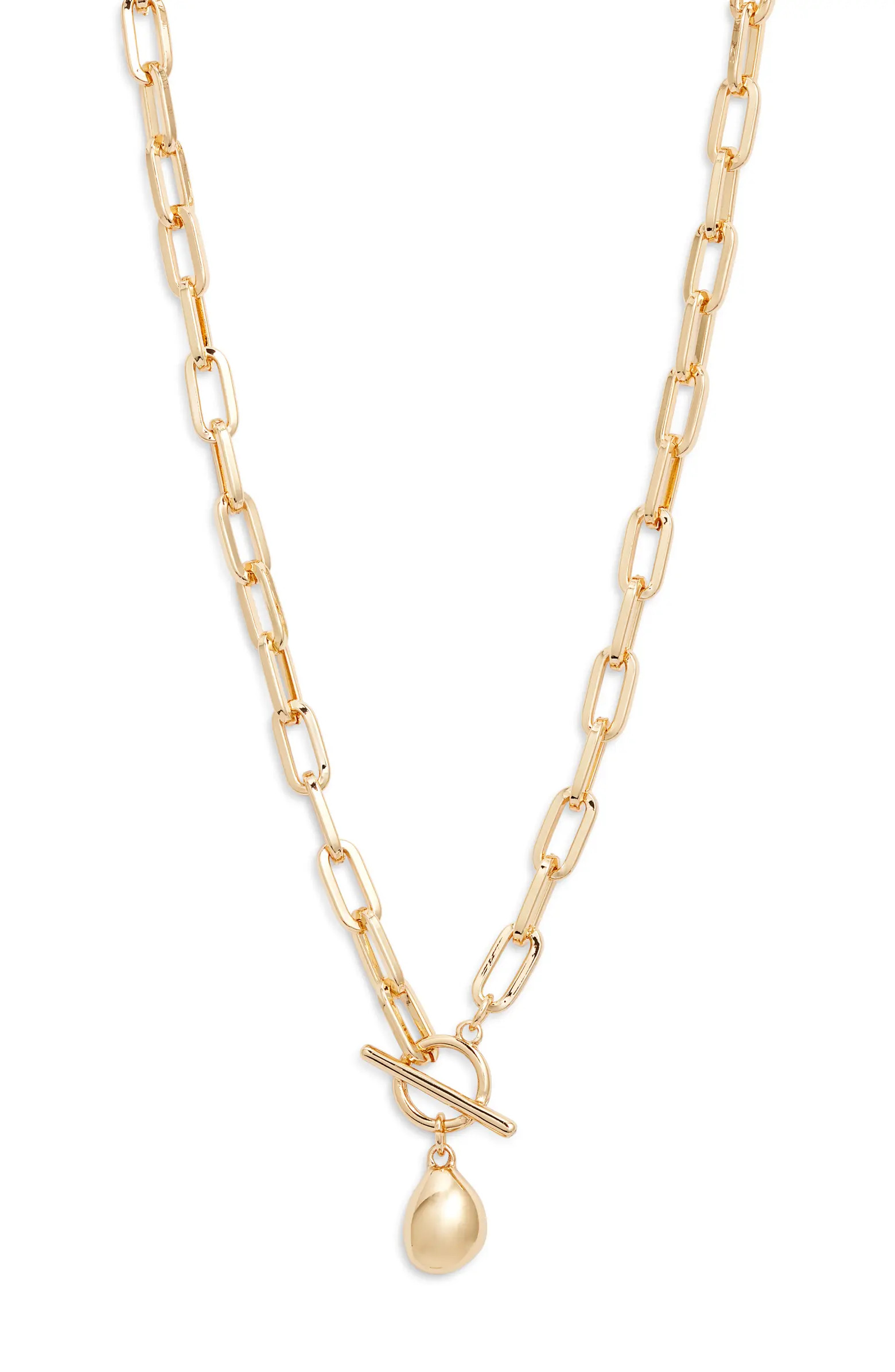 T-Bar Pebble Pendant Necklace | Nordstrom
