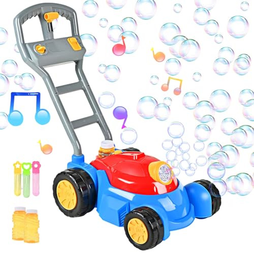 Upgraded Bubble Lawn Mower Toddler Toys, Kids Bubbles Toys for Boys Girls Age 1 2 3 4 5 6 Year Old, Toddler Birthday Outdoor Party Favors Easter | Amazon (US)
