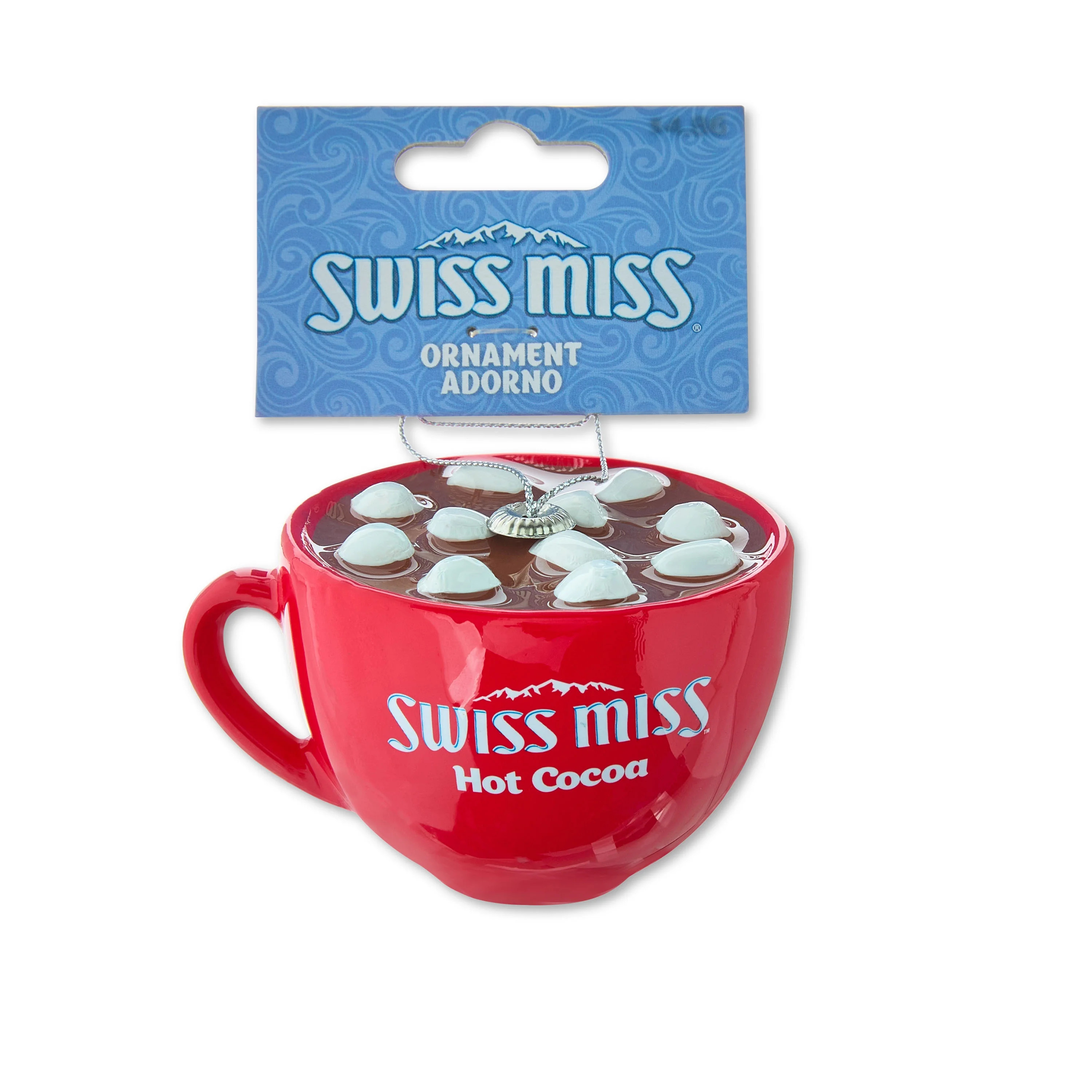 Swiss Miss Hot Cocoa Decoupage Ornament, Red Plastic, 2.5 Inches Wide | Walmart (US)