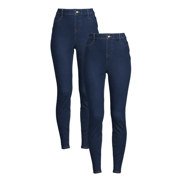 Time and Tru Women's High Rise Jeggings - Walmart.com | Walmart (US)