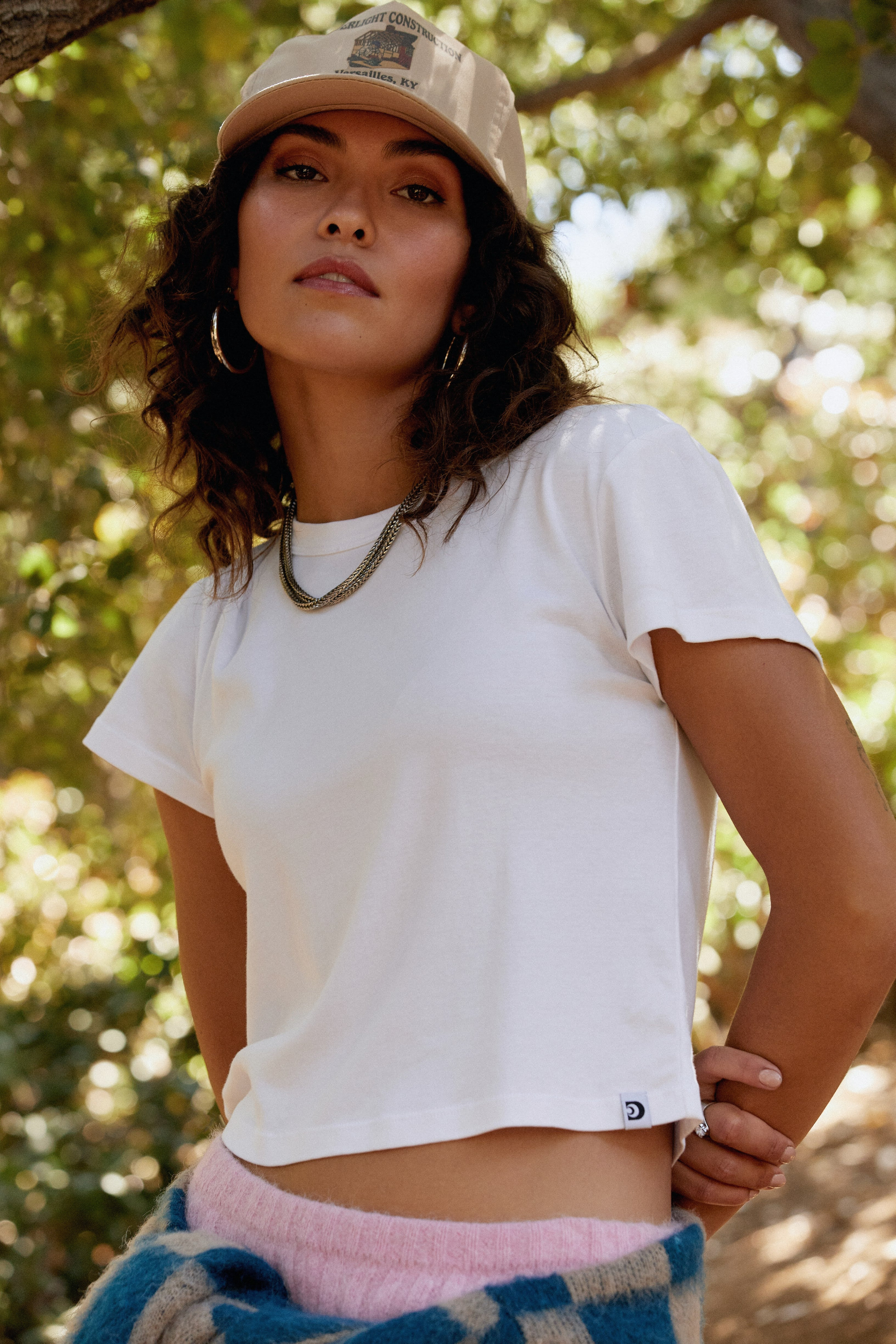 Solid Shrunken Tee in Bleached White | Daydreamer