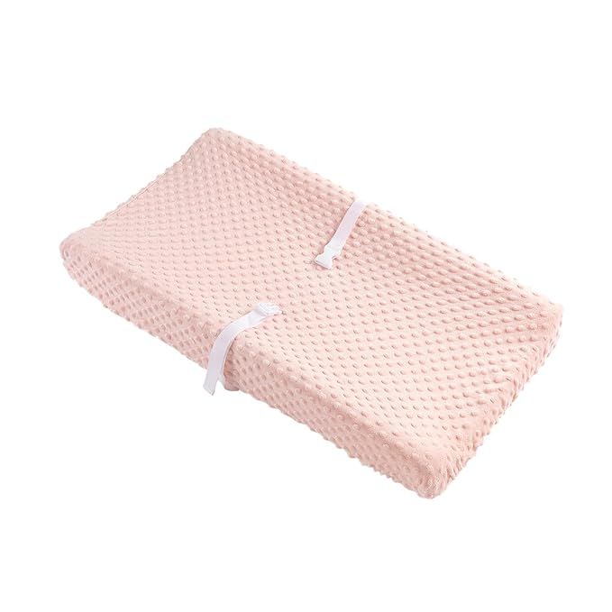 Solid Changing Table Pad Cover Cradle Sheet, Fits 32"/34''x16" Contoured Diaper Changing Pad, Ult... | Amazon (US)