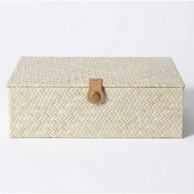 3.5" x 10" Pandan Zig-Zag Woven Box - Threshold designed with Studio McGee | Walmart (US)