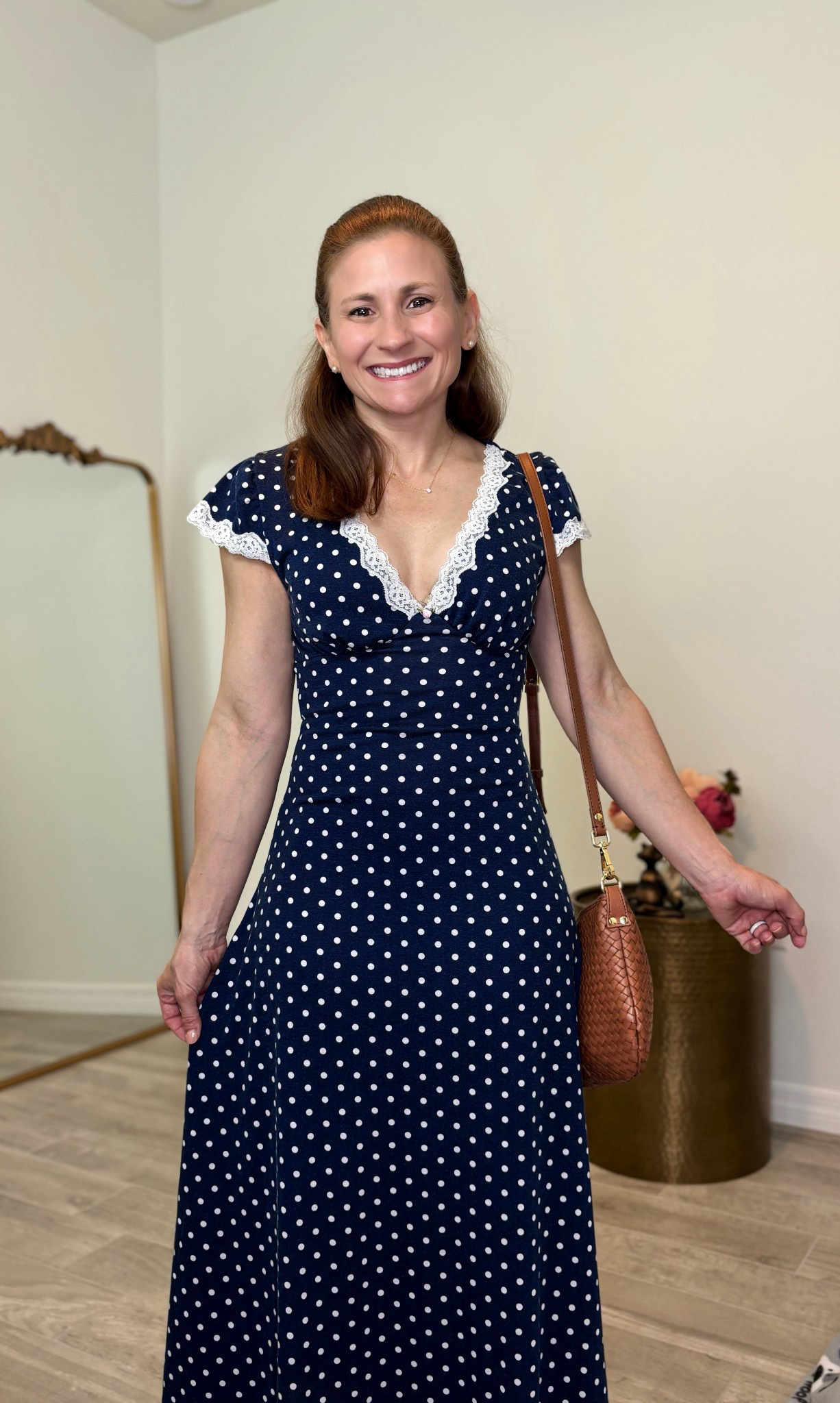 Petite friendly Amazon dress, I’m 4‘10“ and it hits at the ankles ￼

#LTKOver40 #LTKPetite #LTKootd