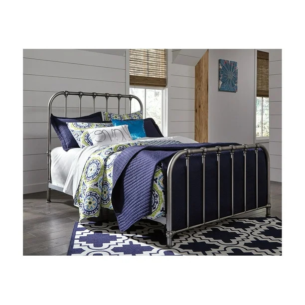 Signature Design by Ashley Nashburg Silver Twin Metal Bed | Walmart (US)