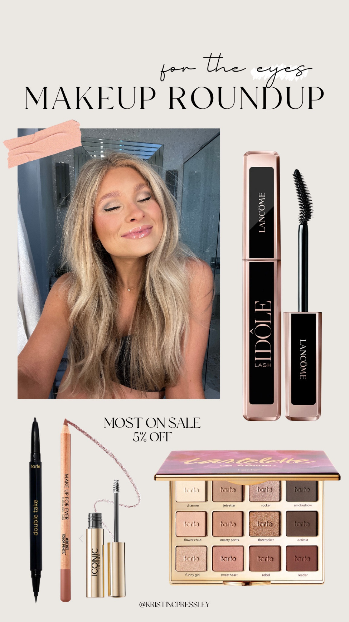 My makeup routine + products! (For the eyes)

Iconic London Brow Gel 
Tartelette In Bloom Eyeshadow Palette 
Tarte Eyeliner Duo Pen 
Lancome Idole Mascara (so so so good!!)
Make Up For Ever Eye & Lip Liner in shade Wherever Walnut 

Sephora. Eyes. Eyeshadow. Eyeliner. Brow liner. Eyelashes. Mascara. 

#LTKunder50 #LTKbeauty