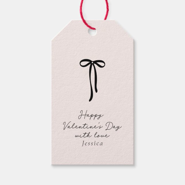 elegant milk pink Valentine's Day  Gift Tags | Zazzle | Zazzle