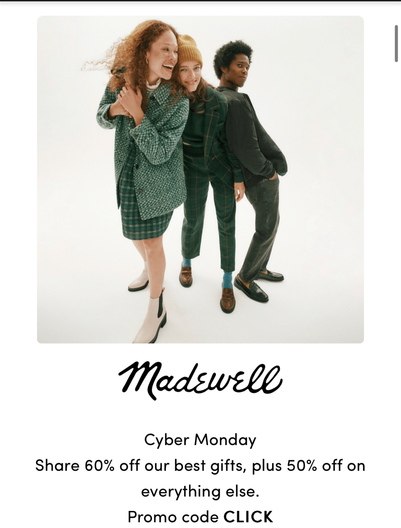 Madewell cyber Monday sale
Women’s sweaters, denim sale, shirts, accessories, gifts for her, gifts for him 

#LTKCyberweek #LTKstyletip #LTKunder100