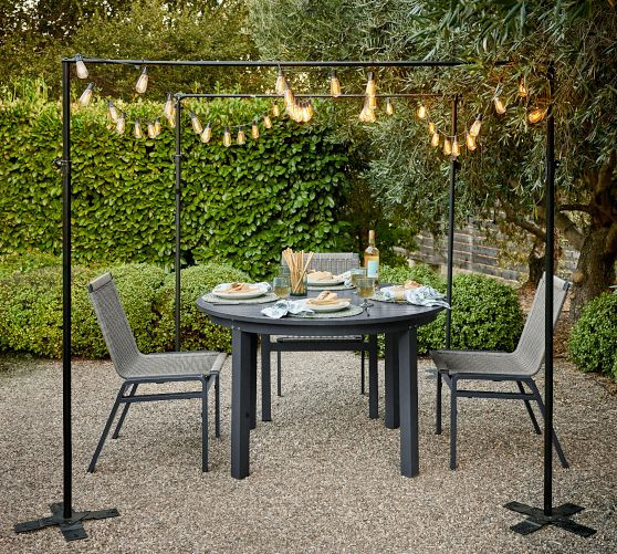 Outdoor Standing String Light Posts - Set of 2 | Pottery Barn (US)