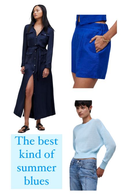 Love blue, all shades of blue! See these awesome picks from Madewell and scoop them up at 20% off exclusively on LTK! If you plan to buy, please shop my links. It will support my account and I will be so grateful!