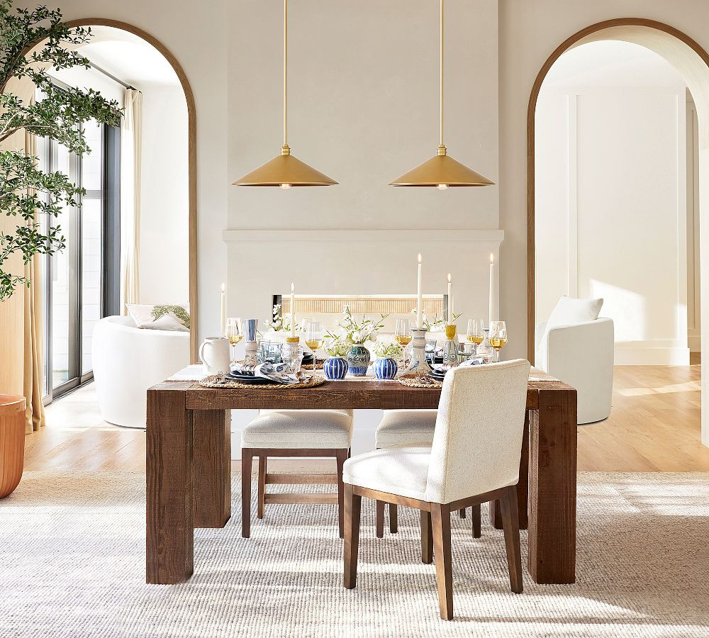 Reed Flared Metal Pendant (18") | Pottery Barn (US)