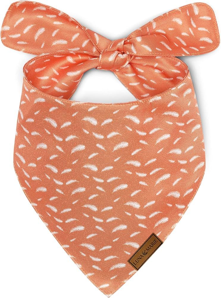 Luxury Pet Birthday Bandanas -Premium & Silky Poly Fabric | 100% Handmade | Custom Shape Dual Lay... | Amazon (US)