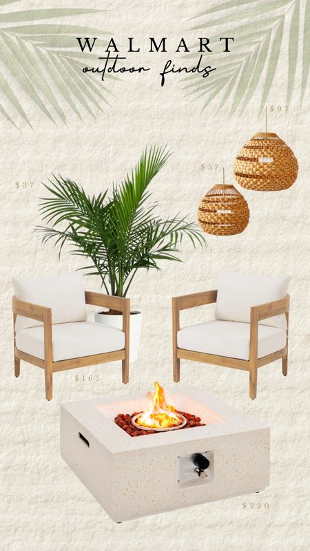 Some more affordable, Walmart finds for your outdoor space — just in time for summer! Obsessing over these chairs and fire pit 😍

#LTKFind #LTKhome