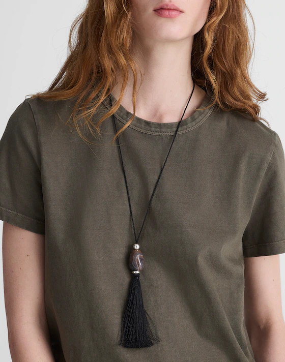 Semiprecious Tassel Long Necklace | Madewell