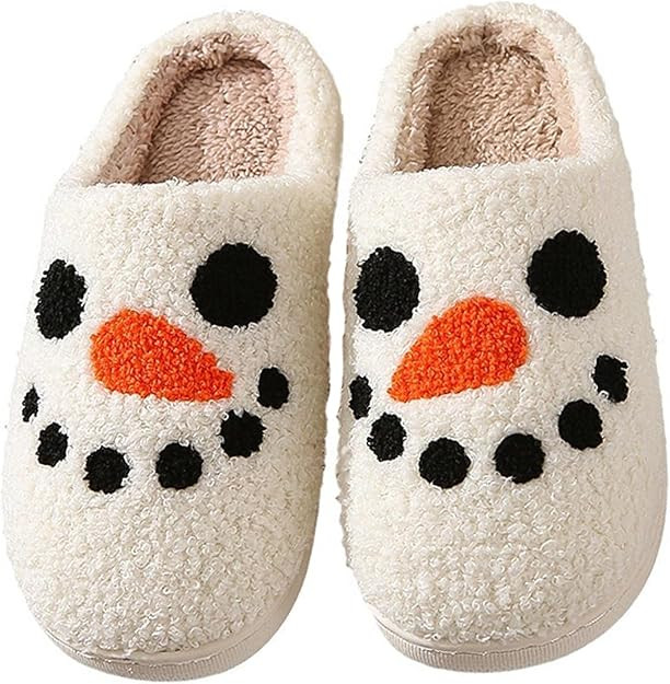 Grimace Halloween Soft Plush Comfy Slippers - Pumpkin Slippers, Slip-on, Cozy Indoor/Outdoor, Flu... | Amazon (US)