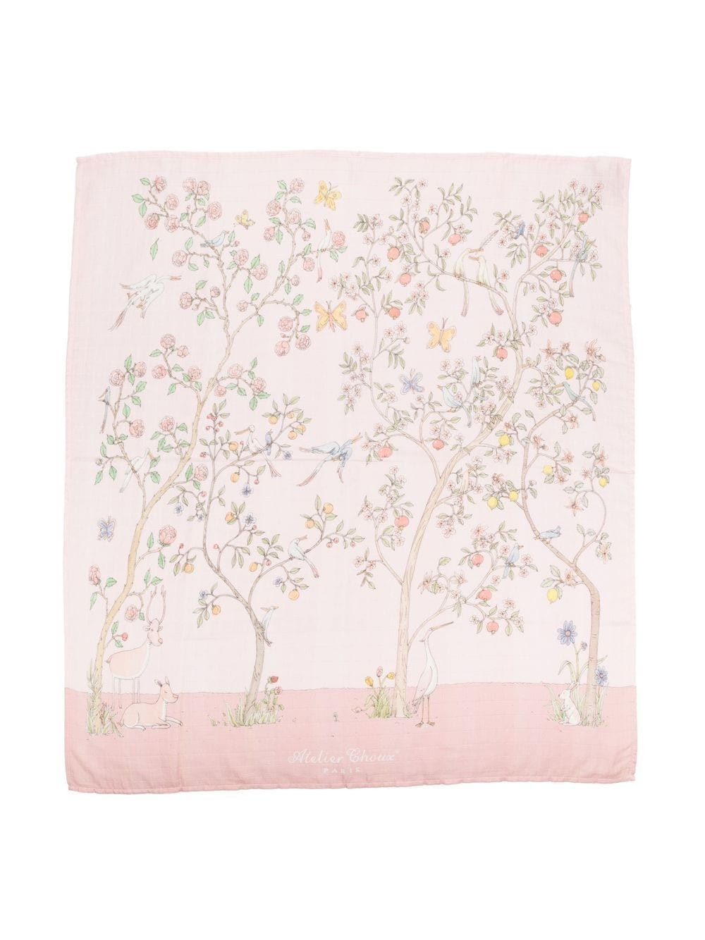 Atelier Choux Bloom organic cotton blanket - Pink | Farfetch Global