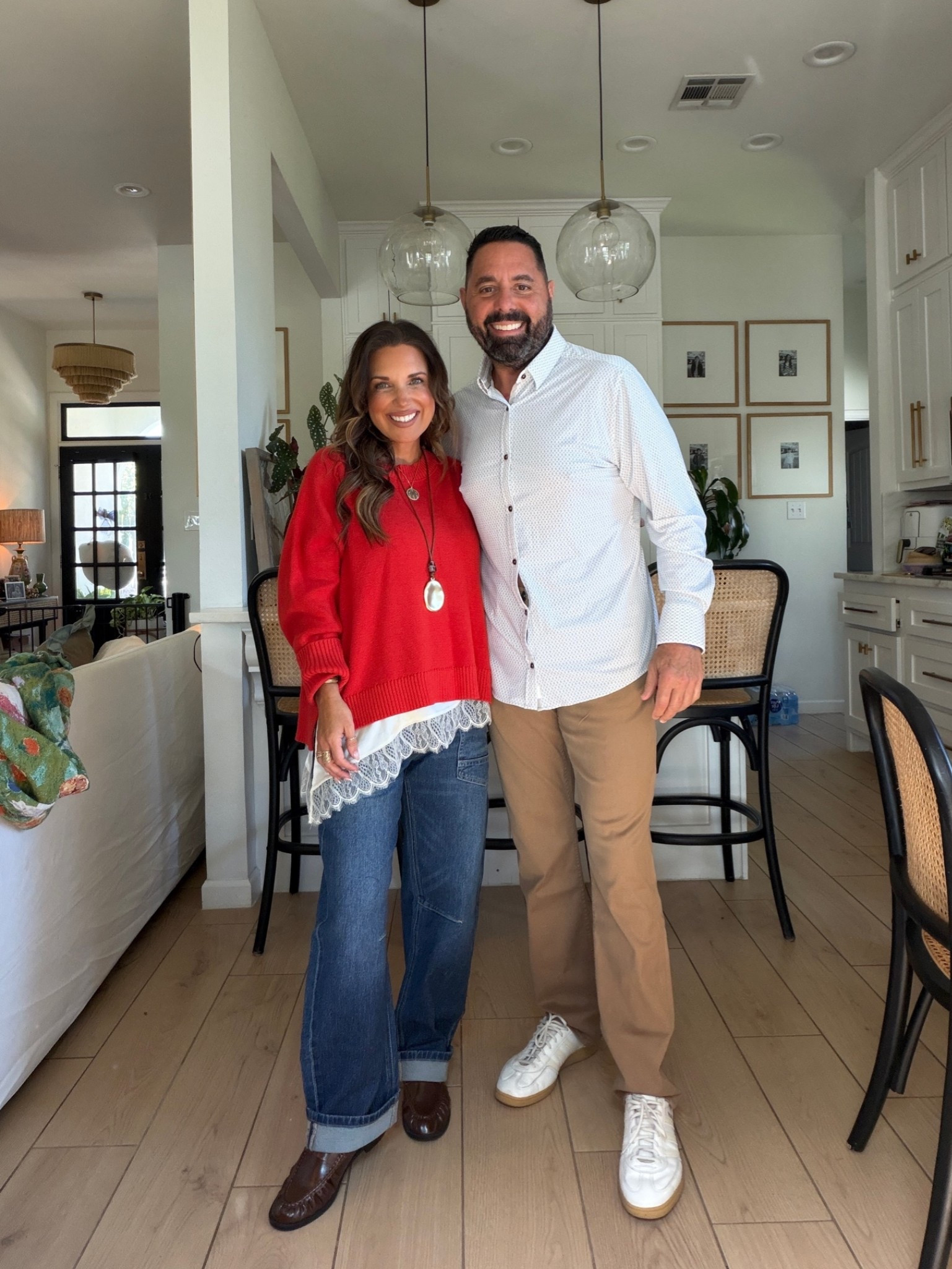 Date day, but make it a @buckle shopping trip!!! We picked out a few fall outfits for each other that are so cute!!! Shopping with your husband counts as quality time, right? 
Sizing in everything runs true to size. 
I’m Wearing medium in tops & size 6/27 in jeans. 
Mike is wearing xlarge in tops & size 36x32 or large in bottoms.
