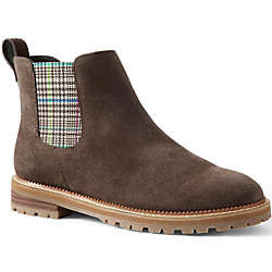 Women's Side Zip Lug Chelsea Boots | Lands' End (US)