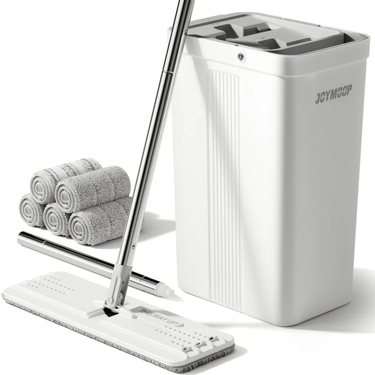JOYMOOP Mop and Bucket with Wringer Set, Wall Mop Cleaning Bucket with Mop, Flat Mop Bucket with ... | Walmart (US)