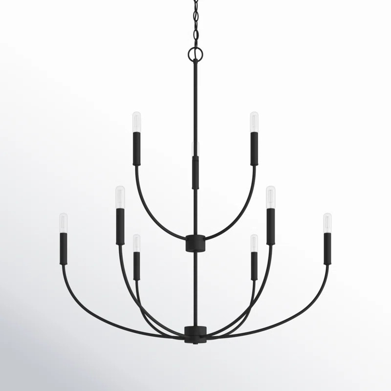 Kendrey 9 Light Metal Dimmable Chandelier | Joss & Main