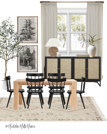 Dining room, dining table, dining chairs, sideboard Buffet #diningroom

#LTKhome #LTKfamily