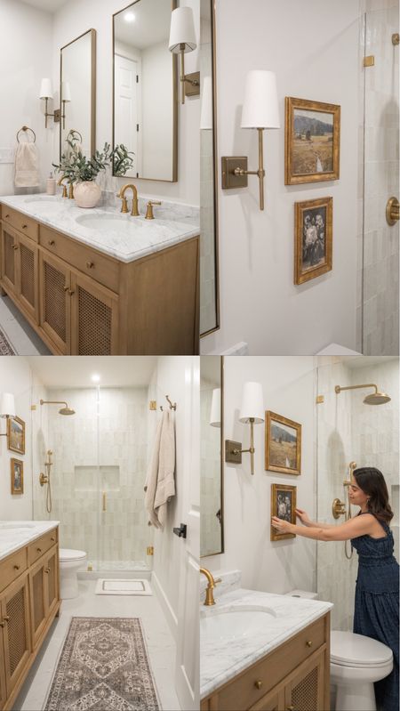 Guest bathroom links! Absolutely love this vanity, mirrors, sconces and everything else we used



#LTKHome