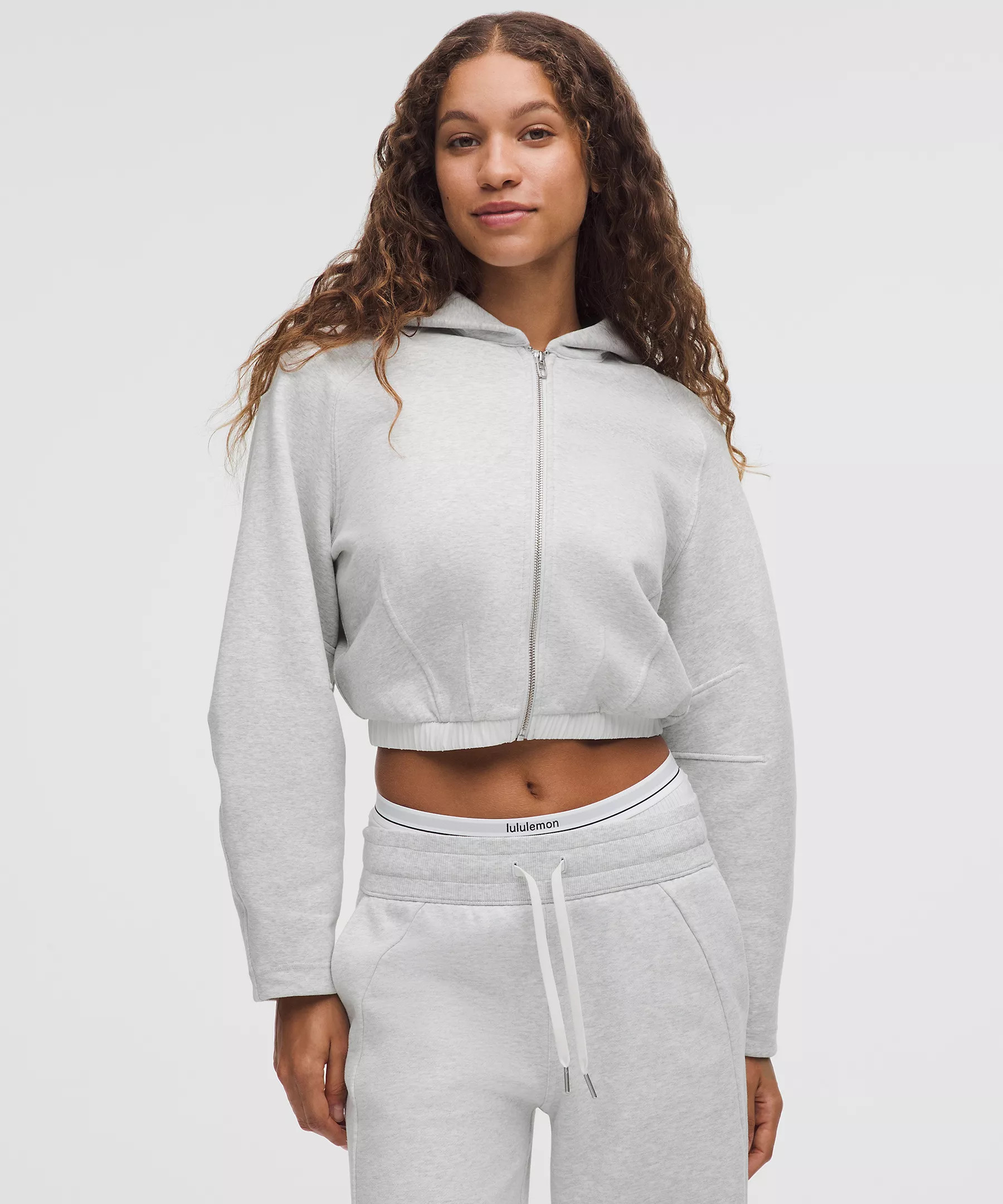Loungeful Relaxed-Fit Full-Zip Cropped Hoodie | Lululemon (US)